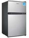 Midea Compact Stainless Steel Refrigerator, 3.1 cu ft