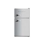 Compact Stainless Steel Top-Freezer Mini Fridge
