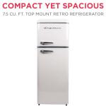 Frigidaire Retro 2-Door Apartment Refrigerator, Cream