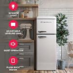 Frigidaire Retro 2-Door Apartment Refrigerator, Cream