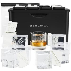Berlinzo Clear Ice Cube Maker - 2.1-Inch Cubes