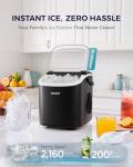 Euhomy Portable Ice Maker - 26lbs/24hrs, Auto-Clean