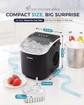 Euhomy Portable Ice Maker - 26lbs/24hrs, Auto-Clean