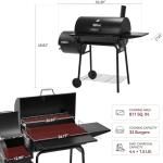 Royal Gourmet 30" Charcoal Grill & Offset Smoker