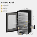 EAST OAK 30" Remote-Controlled Outdoor Electric Smoker