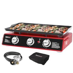 Royal Gourmet 3-Burner Portable Gas Grill Griddle