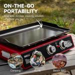 Royal Gourmet 3-Burner Portable Gas Grill Griddle