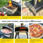 Portable 12" Outdoor Wood Fired Pizza Oven