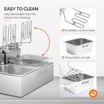 ROVSUN 22.8QT Stainless Steel Electric Deep Fryer