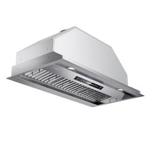 IKTCH 42" Stainless Steel Range Hood with Lights
