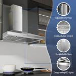 30-Inch Stainless Steel Wall Mount Range Hood