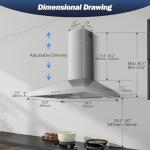 30-Inch Stainless Steel Wall Mount Range Hood