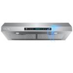 HisoHu 30" Under Cabinet Stainless Steel Range Hood
