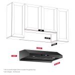 GASLAND 36" Matte Black Under Cabinet Range Hood