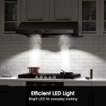 GASLAND 36" Matte Black Under Cabinet Range Hood
