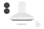 Hauslane 30" Matte White Wall Mount Range Hood