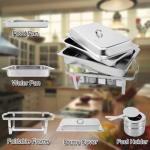 ROVSUN 8 Qt Stainless Steel Chafing Dishes Set