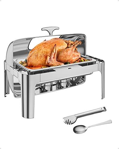 Garvee Modern Roll Top 9QT Stainless Steel Chafer Image