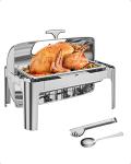 Garvee Modern Roll Top 9QT Stainless Steel Chafer