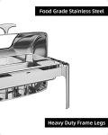 Garvee Modern Roll Top 9QT Stainless Steel Chafer