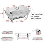 ROVSUN 8 Qt Stainless Steel Chafing Dish Set
