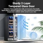 BODEGA 15" Dual Zone Wine Cooler Fridge
