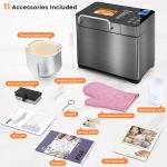 KBS 17-in-1 Bread Maker with Auto Nut Dispenser
