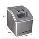 Frigidaire Stainless Steel 40 Lbs Ice Maker