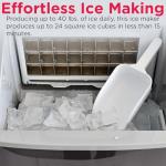 Frigidaire Stainless Steel 40 Lbs Ice Maker