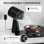 Portable Rechargeable Range Hood with Battery and 3 Speeds