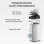 iTouchless 13 Gallon Motion Sensor Trash Can
