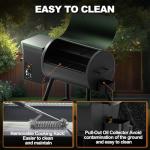 DAMNISS Electric Wood Pellet Smoker Grill with PID Control
