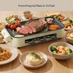 AORAN Electric Smokeless Indoor Grill & Griddle