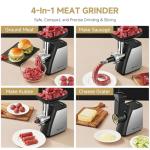 AAOBOSI 4-in-1 Electric Meat Grinder with Attachments