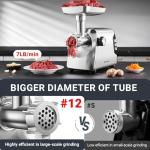 Heavy-Duty AAOBOSI Meat Grinder with Accessories