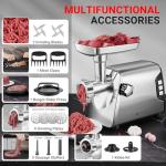 Heavy-Duty AAOBOSI Meat Grinder with Accessories