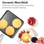 OXO 11" Ceramic Nonstick Griddle Pan, Black