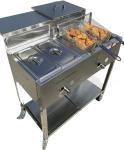 Gas Shark Portable Deep Fryer Cart with Baskets