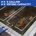 Gas Shark Portable Deep Fryer Cart with Baskets