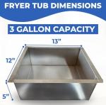 Gas Shark Portable Deep Fryer Cart with Baskets