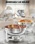 2-Piece 5QT Round Chafing Dish Set