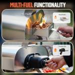 Portable 12" Multi-Fuel Pizza Oven for Outdoors