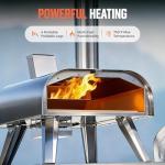 Portable 12" Multi-Fuel Pizza Oven for Outdoors