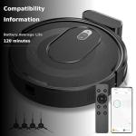 KOZVIX W6+ Smart Robot Vacuum Cleaner with 2800Pa Suction