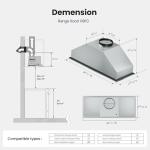 VIKIO HOME 30-Inch Range Hood Insert with Filters