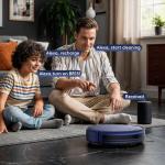ZC WAS 2-in-1 Robot Vacuum & Mop Combo