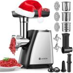AAOBOSI 4-in-1 Electric Meat Grinder with Attachments