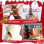 5-Tier Stainless Steel Chocolate Fountain Machine