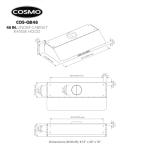 COSMO 48" Under Cabinet Range Hood with LED Lights