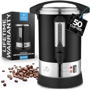 50-Cup Stainless Steel Coffee Maker Urn